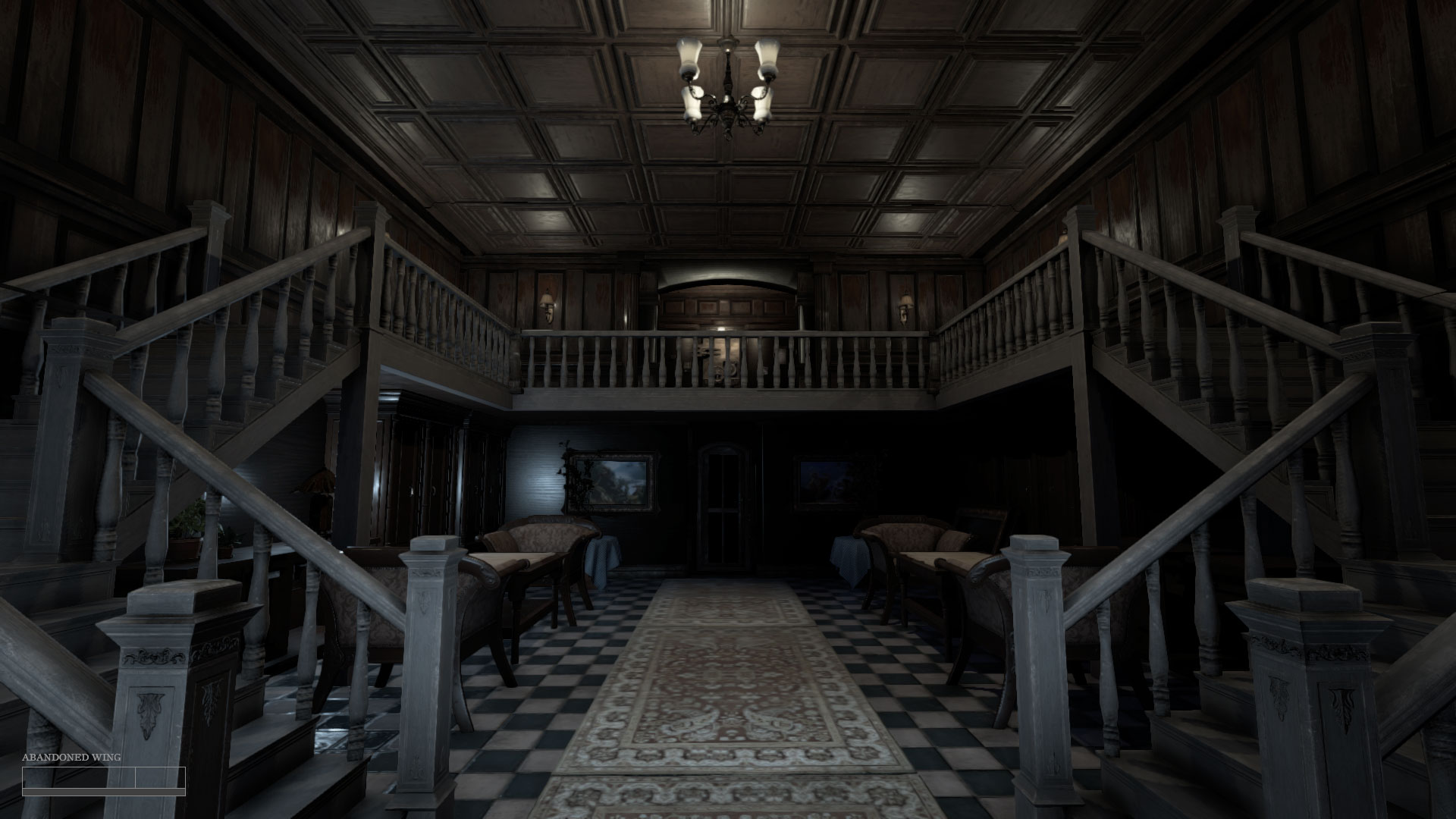 A large foyer of Bachman Manor in Deathbloom Chapter 2